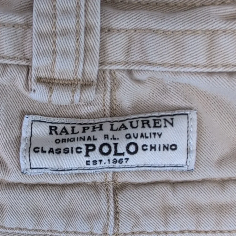 Polo Ralph Lauren Gellar Fatigue Men's size 34 Beige Cotton Cargo Chino Shorts